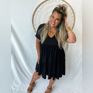 Blakeley Stormi Ribbed Dress in Black